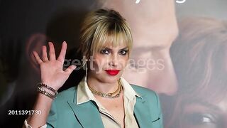 Micaela Ramazzotti attends the premiere of "Un Amore" on February 14, 2024