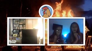 HOUSE ON FIRE EXPERIMENT on OMEGLE!