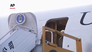U.S. Treasury Secretary Janet Yellen arrives in Beijing.
