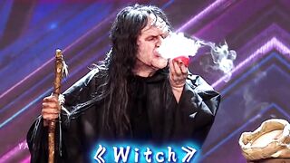 Witch horror magical standing performance