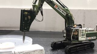 RC Excavator in action