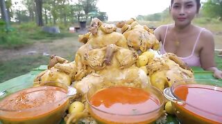 How_to_cook_chicken_curry_with_rice_recipe_and_eat_-_Amazing_video(360p).