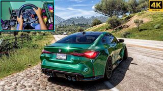 BMW M4 G82 - Forza Horizon 5 Steering Wheel Gameplay 4K