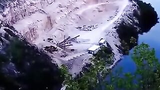 Landslide due to improper mining in Bijelo Polje near Mostar, Bosnia and Herzegovina (6th of April 2024)