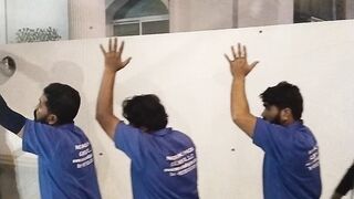 Glass chaning work| big glass shifting
