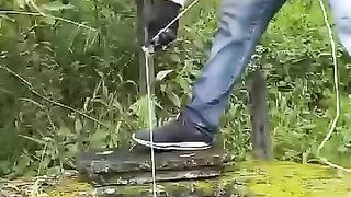 He found a fortune of coins at the bottom of this old well