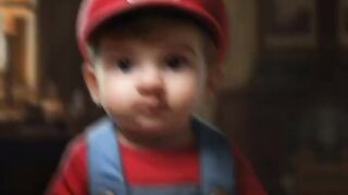 The Mario brothers turned into kids ???????? #mario #mariobros #supermario