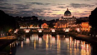 Night view of the cathedral