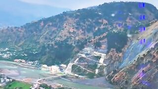 Panoramic Views of Muzaffarabad Kashmir from the Mountain