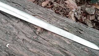 Hand Made Damascus steel viking sword.