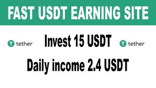 Invest 15 USDT daily income????2.4 USDT Join Now