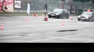 Гонка Bmw e60 vs Mercedes Benz w124