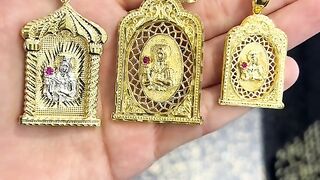 Solid Gold Unisex Santa Barbara Pendants