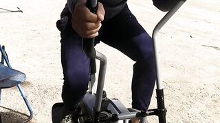 Manually exercise cycle machine