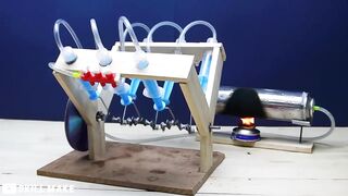 How to Make 6 Cylinder Steam Engine at home (100% working)