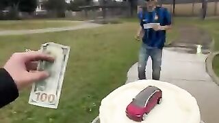 #Giving truck to boy who need help#