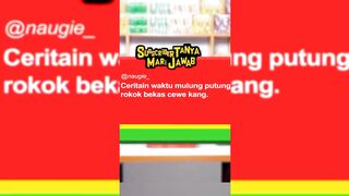 Mulung puntung rokok orang, ada bekas lipstik cewek