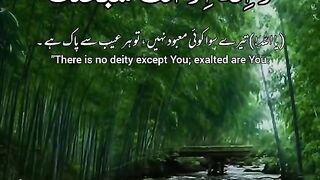 لااله الاانت سبحنک انی کنت من الظلمین????