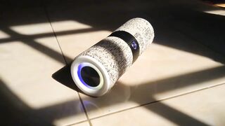 DIY Bluetooth Speaker with RGB Light __ From Fabric-Covered PVC Pipe & Carbon Fiber Vinyl.