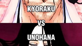 KYORAKU VS UNOHANA IN BLEACH _ Manga Scale #bleachtybw #powerlevels #unohana #sh