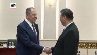 China's Xi meets with Russian Foreign Minister Lavrov in show of support against Western democracies.