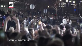 UConn concludes a dominant run to its 2nd straight NCAA title, beating Zach Edey and Purdue 75-60.