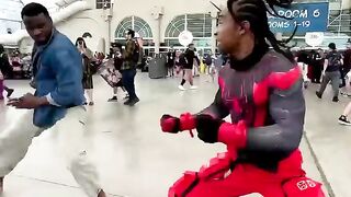 Enemies fight comic fight.  Please support me subscribe.