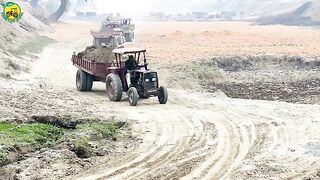MF_240_vs_Ford_3610__truly_Pulling_دونوں_ایک_ہی_جگہ_ایک_جیسی_ٹرالی_ڈی