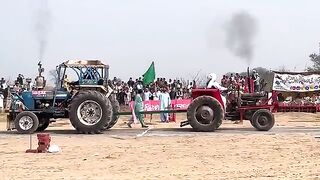 Massey tractor 135 hours power vs Ford  tochain power test
