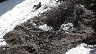 The Tourist Slides on the Glacier of Qadar Banda Pakistan - Febspot