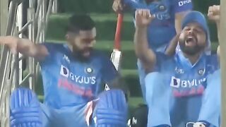 Rohit Sharma and Virat Kohli Celebration after winning