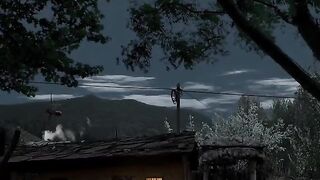 The night in a hometown village holds