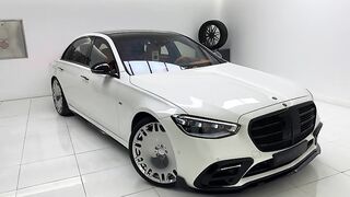 NEW 2024 Mercedes S600 V8 BRABUS +SOUND! Special Interior Exterior Walkaround Review