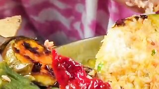 Rice and votta chili  spicy item eating