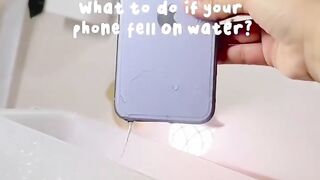 When your phone falls in water