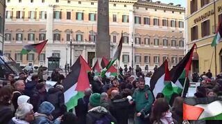Voices of Solidarity: Pro Palestine March in Rome