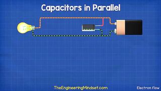 Capacitors in Parallel - calculations electronics engineering.