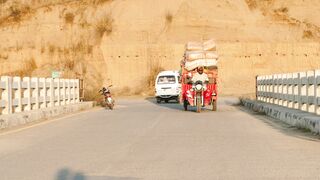 Passing through the rickshaw road