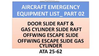 AIRCRAFT EMERGENCY EQUIPMENT LIST PART 02