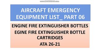 AIRCRAFT EMERGENCY EQUIPMENT LIST  PART 06