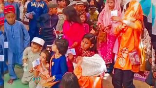 Eid joys more Eid distribution among the children of Dobala madrassa