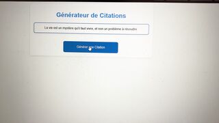 Générateur de citations