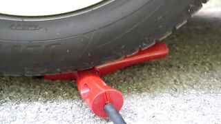 crushing crunchy and soft things by car