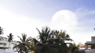 moon and earth  distance between moon and earth is 384,400 km