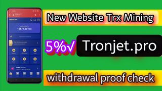 Live Payment, Proof Tronjet.pro withdrawal proof TRX, New, website, site,Best, TRX, mining,