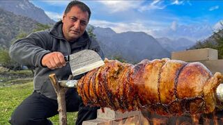 Divine Taste of Lamb Meat in Tandoor! Traditional Dish Of Azerbaijan