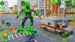 Rope frog ninja hero car vegas game
