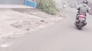 Morning atmosphere on the street
