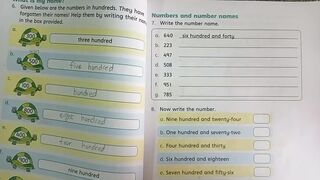 Oxford Countdown Book Class 2 Maths Unit_1 Whole Numbers Page_17 and 18__Number and Number names_