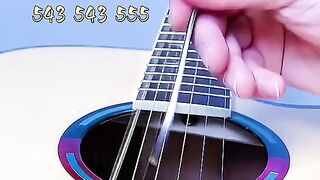 Learning to play the guitar
